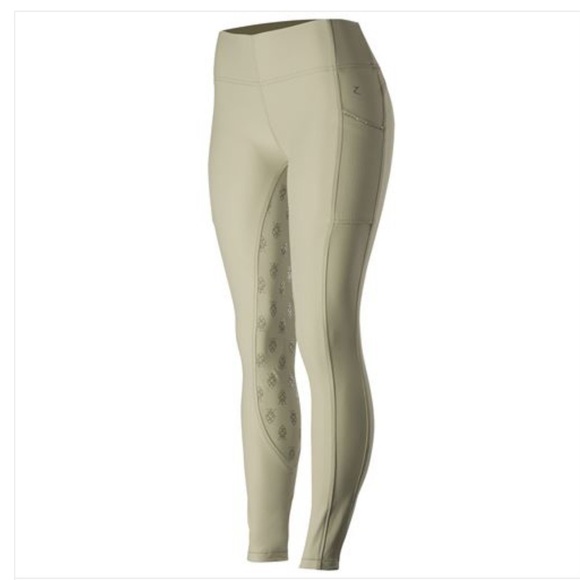 Horze Pants - Horze Ladies Leah Full Sear with UV Protection Riding Pants/Tights Size …